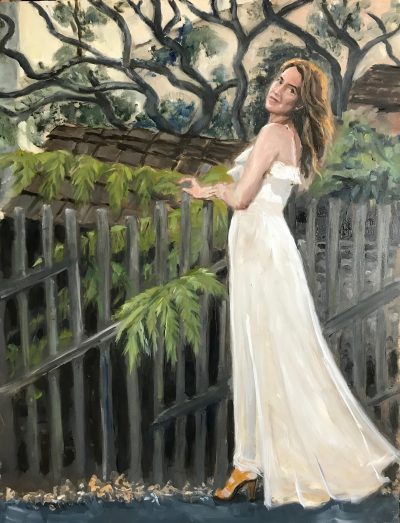 “Stephanie-by-the-Sea” Oil on panel. Commission